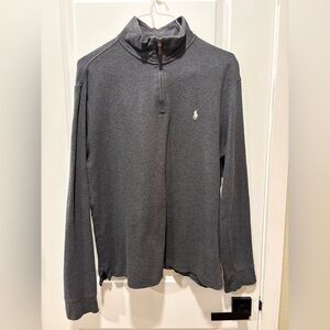 Polo Ralph Lauren 1/4 zip Charcoal Sweater